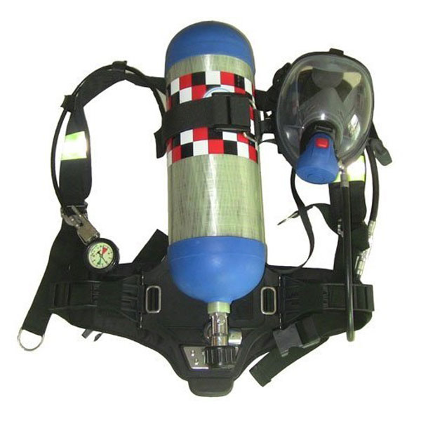 A self-contained breathing apparatus, or SCBA