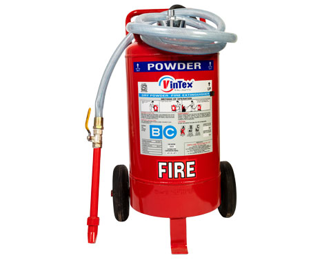 25 kg BC/ABC Trolley Mounted Fire Extinguisher