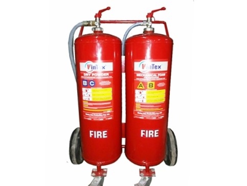 Twin Cylinder - Dry powder & mechanical foam type fire extinguisher
