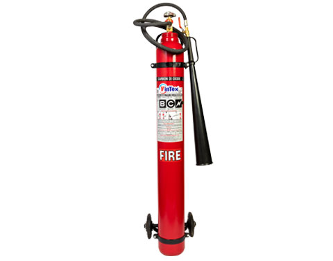 9 Kg CO₂ Trolley Mounted Fire Extinguisher by Vintex Fire